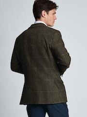 Brook Taverner Green Wool Blend Herringbone Check Jacket - Image 3 of 5