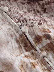 Grey Snake Print Bubblehem Long Sleeve Blouse - Image 2 of 3