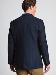 Brook Taverner Blue Wool Blend Herringbone Jacket - Image 3 of 6