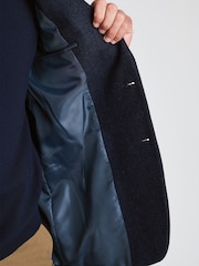 Brook Taverner Blue Wool Blend Herringbone Jacket - Image 5 of 6