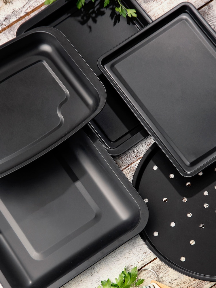 Wham Set of 5 Black Essentials Cookware Set - Image 2 of 4
