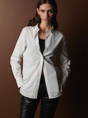 White Premium Long Sleeve Shirt - Image 1 of 9