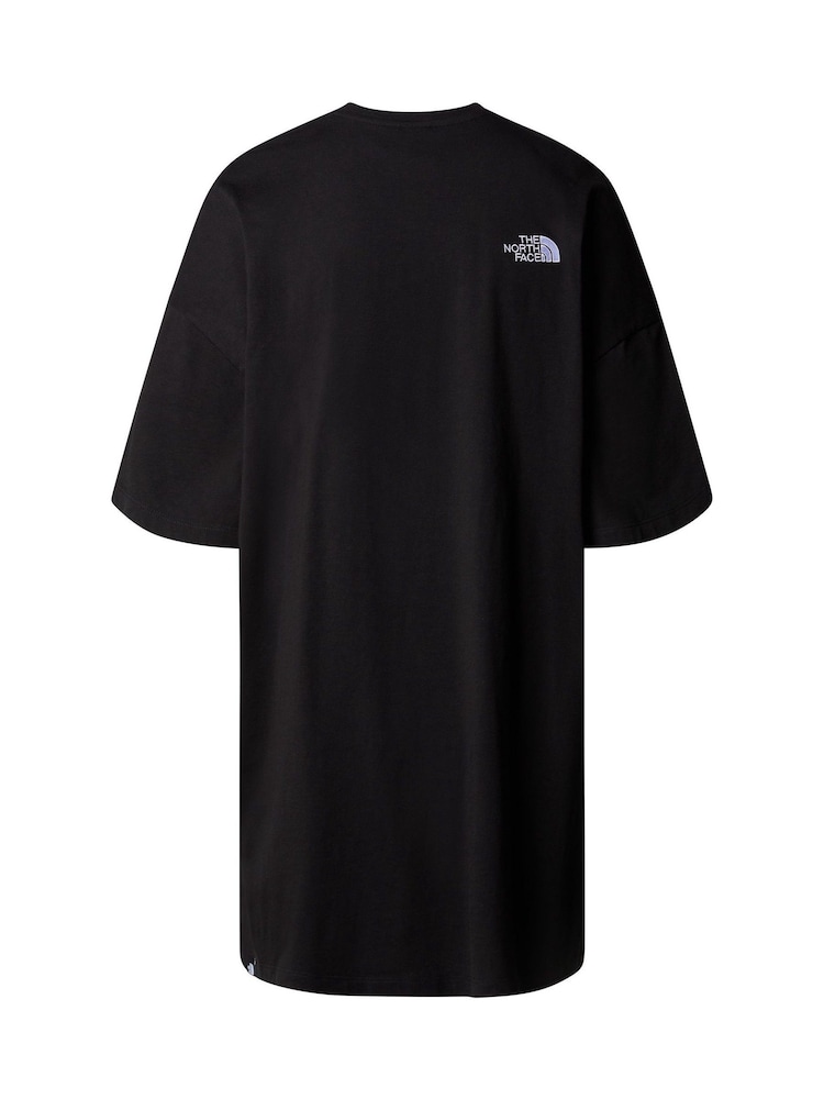 The North Face Black Dark The North Face Oversized Simple Dome 100% Cotton T-Shirt Dress - Image 5 of 5