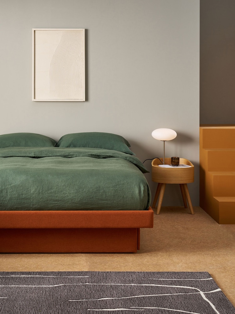 MADE.COM Orange Robyn Platform Storage Bed - Image 1 of 5