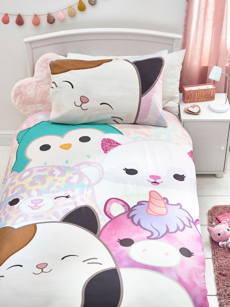 Squishmallows Pastel 100% Cotton Single Duvet Cover and Pillowcase Set - Image 2 of 11