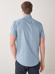 Dusky Blue Regular Fit Easy Iron Button Down Oxford Shirt - Image 2 of 7