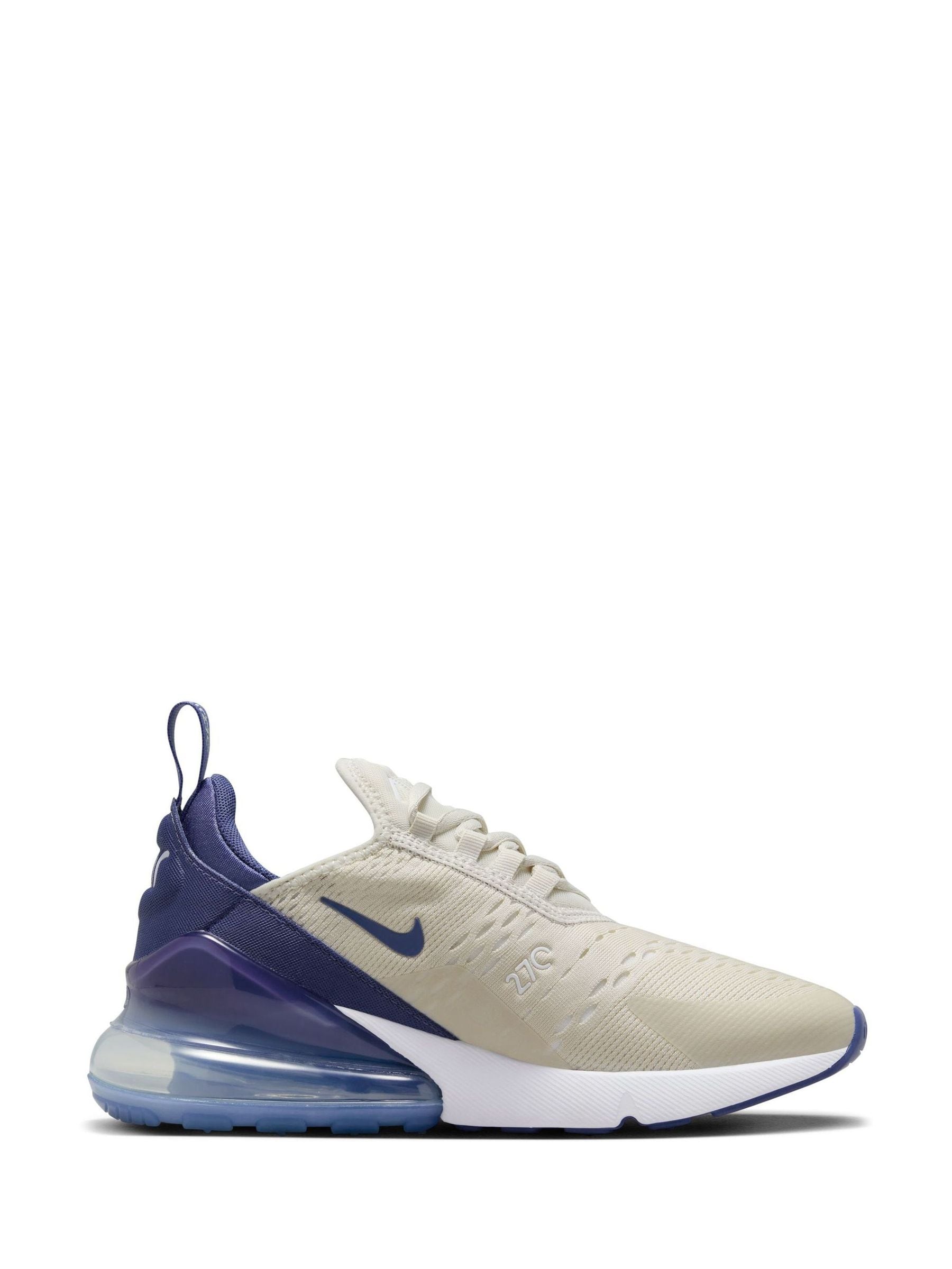Buy Nike Cream Blue Air Max 270 Trainers from Next Luxembourg