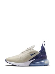 Nike Cream/Blue Air Max 270 Trainers - Image 4 of 10
