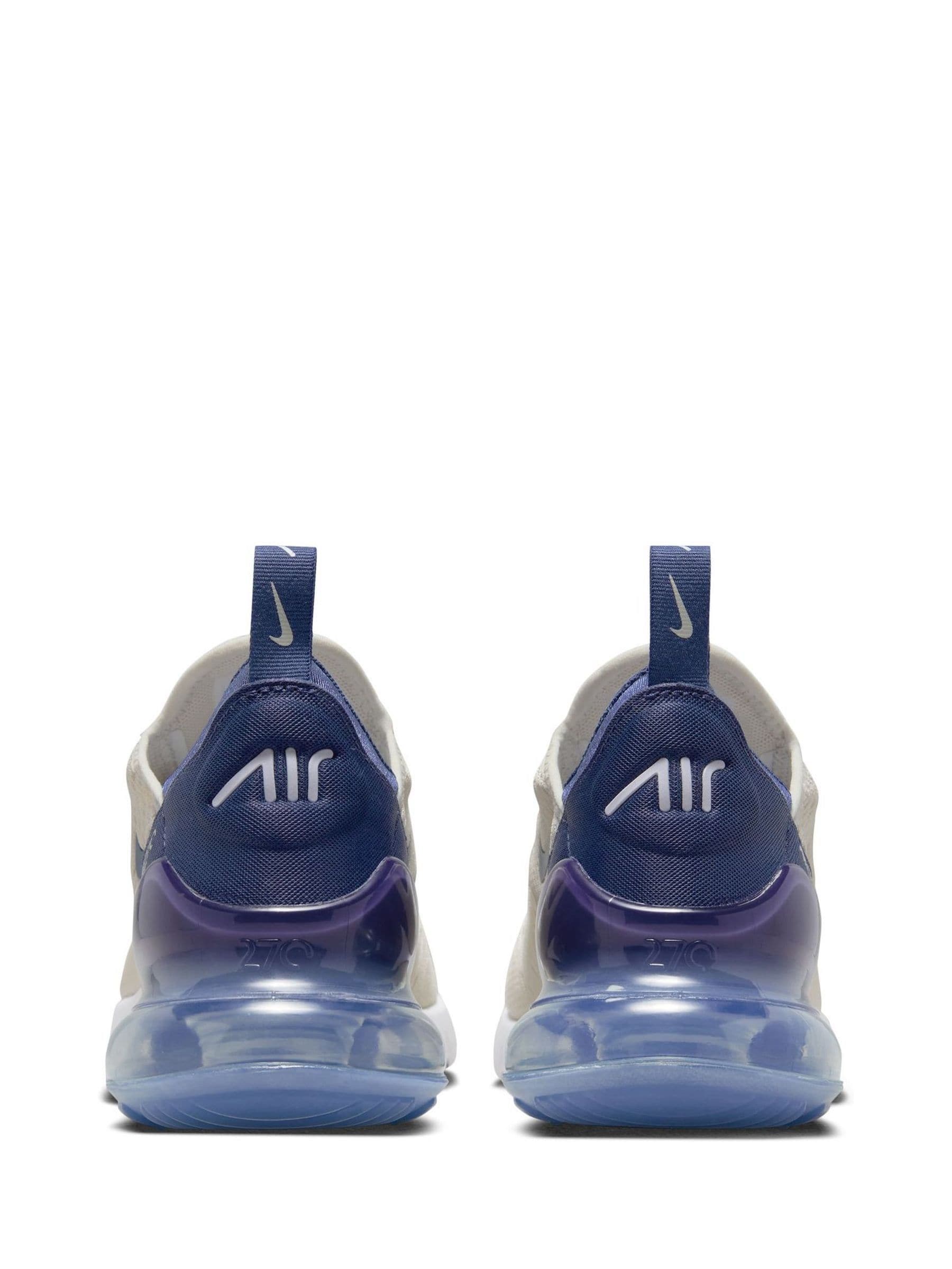 Purple and blue air max 270 top