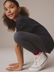 Charcoal Grey Regular Fit Leggings 3 Pack (3-16yrs) - Image 4 of 7