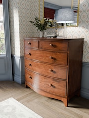 Laura Ashley Dark Broughton 2+3 Drawer Chest - Image 1 of 4