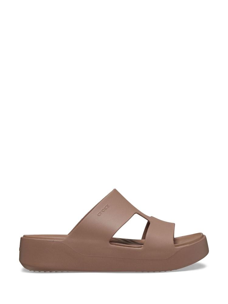 Crocs Brown Getaway Platform H-Strap Sandals - Image 1 of 7