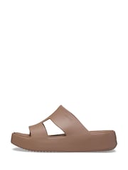 Crocs Brown Getaway Platform H-Strap Sandals - Image 3 of 7
