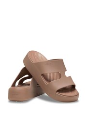 Crocs Brown Getaway Platform H-Strap Sandals - Image 4 of 7
