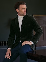 Brook Taverner Green Corduroy Stretch Cotton Jacket - Image 1 of 6