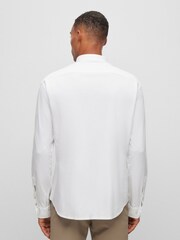BOSS White Biado Long Sleeve Jersey Shirt - Image 2 of 6