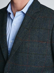 Brook Taverner Blue Harris Tweed® Check Jacket - Image 3 of 6