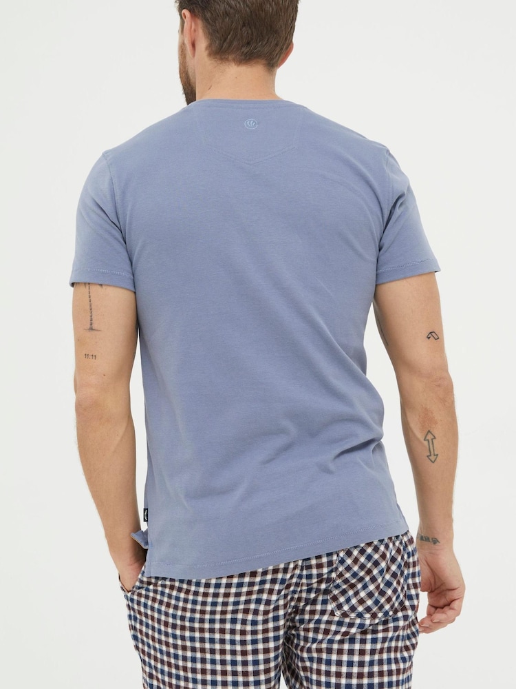 FatFace Blue Bearly Awake T-Shirt - Image 2 of 4