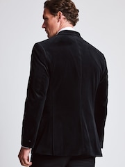 Brook Taverner Black Velvet Double Breasted Jacket - Image 4 of 8