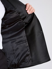 Brook Taverner Black Velvet Double Breasted Jacket - Image 6 of 8