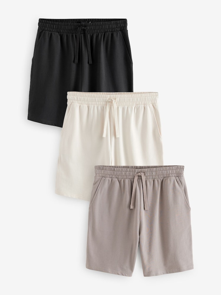 Noir/Neutre - Short de jogging Loopback 3 Pack - Image 1 sur 14