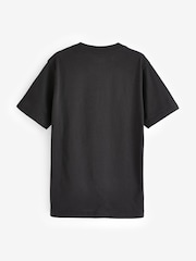 Черный/белый - Классическая футболка для мальчиков с логотипом Vans - Изображение 2 из 3