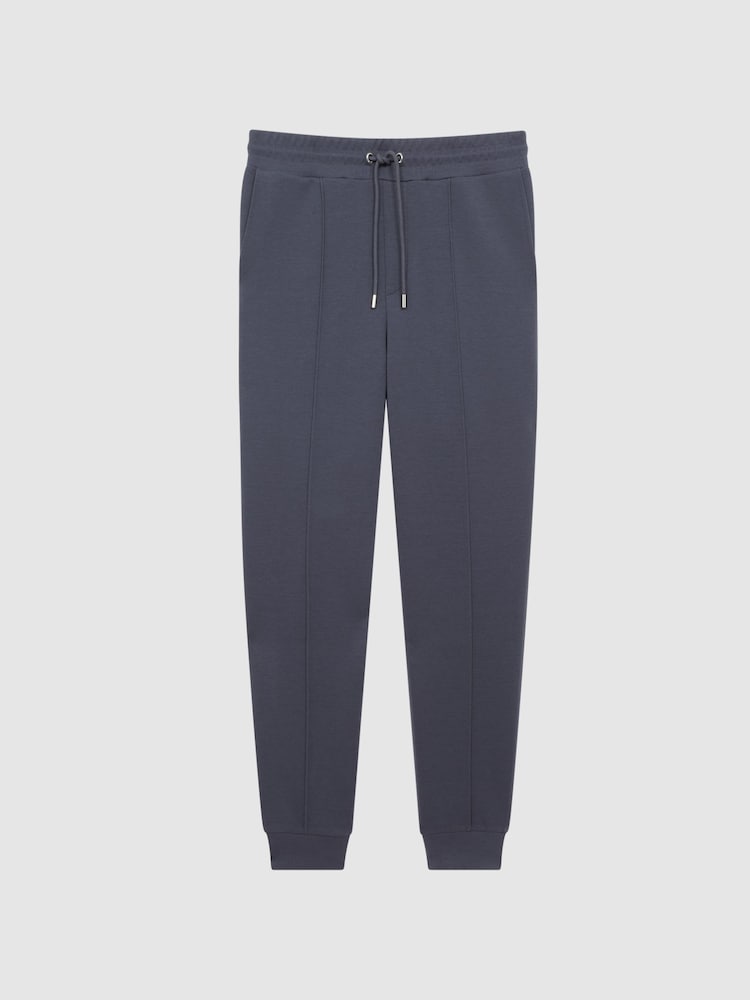 Reiss Airforce Blue Premier Plain Drawstring Loungewear Joggers - Image 2 of 6