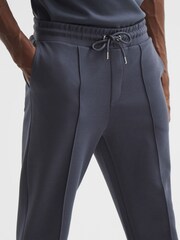 Reiss Airforce Blue Premier Plain Drawstring Loungewear Joggers - Image 4 of 6