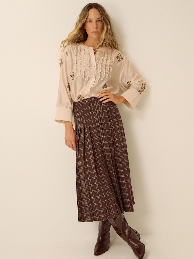 Monsoon Cream Seren Floral Embroidered Blouse - Image 2 of 5 Monsoon Cream Seren Floral Embroidered Blouse - Image 2 of 5