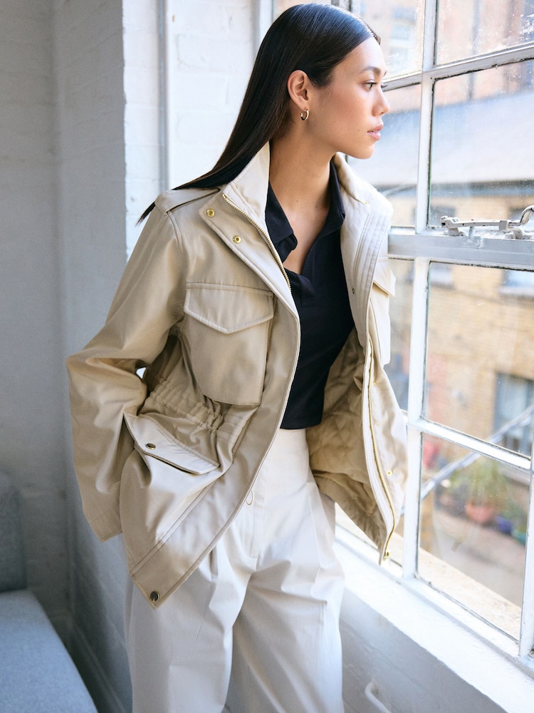 Stone Natural Shower Resistant Utility Jacket - Image 1 of 6