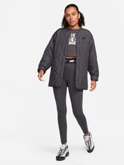 Nike Grey Sportswear Club High-Waisted Leggings - Image 3 of 5