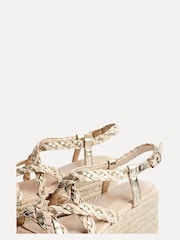 Linzi Mimosa Plaited Flatform Wedged Sandals - Imagen 4 de 5