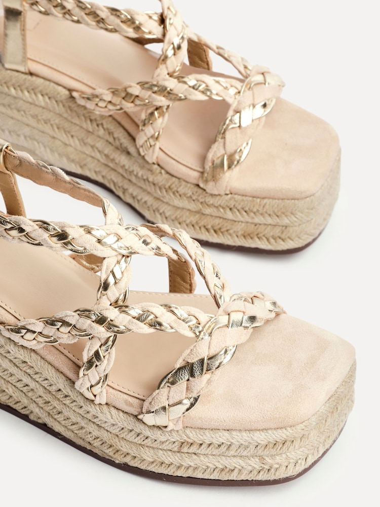 Linzi Mimosa Plaited Flatform Wedged Sandals - Imagen 5 de 5