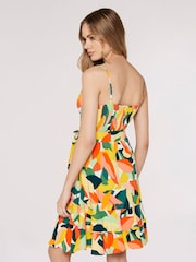 Apricot Multi Colourblock Leaf Cami Dress - Image 2 of 4