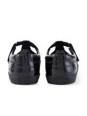 Kickers Black Youth Kariko T-Bar Hook And Loop Patent Leather School Shoes - Image 5 of 8