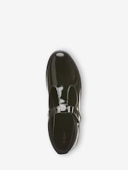 Kickers Black Youth Kariko T-Bar Hook And Loop Patent Leather School Shoes - Image 7 of 8