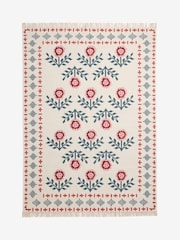 Joules Cream Attingham Floral Wool Klim Rug - Image 3 of 4