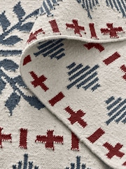 Joules Cream Attingham Floral Wool Klim Rug - Image 4 of 4