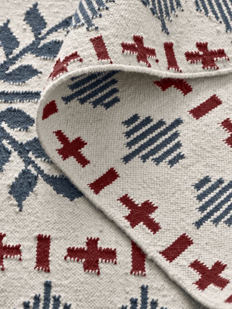 Joules Cream Attingham Floral Wool Klim Rug - Image 4 of 4