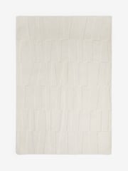 Jasper Conran London Natural Papercut Carve Pile Wool Rug - Image 3 of 3