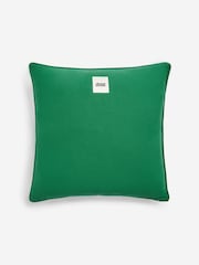 Eleanor Bowmer Green 100% Cotton Checkerboard Slogan Make The Sunshine Cushion - Image 4 of 5
