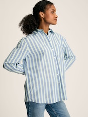 Joules Amilla Blue/White Cotton Shirt - Image 1 of 7