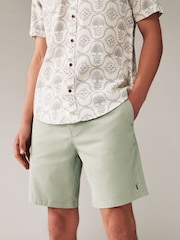 Green Elasticated Waist Chino Shorts - Image 4 of 9