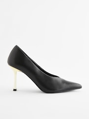 Black Forever Comfort® Metallic Heel Court Shoes - Image 2 of 5