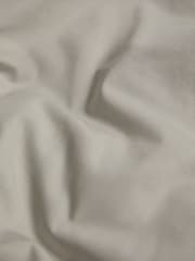 Grey Silver/White Cotton Rich Duvet Cover and Pillowcase Set - Image 5 of 5