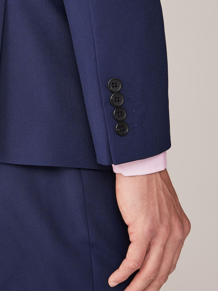 Helderblauw - Slim Fit - Kostuum met twee knopen: colbert - Image 7 of 11