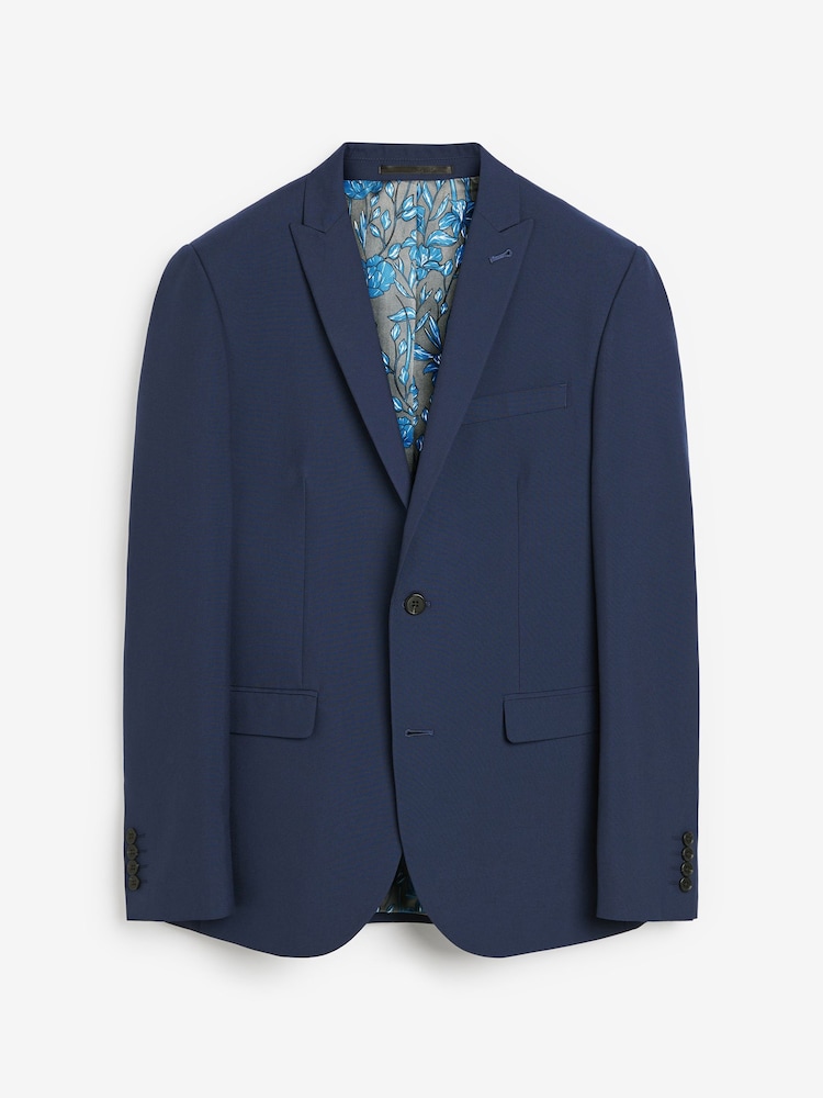 Helderblauw - Slim Fit - Kostuum met twee knopen: colbert - Image 8 of 11