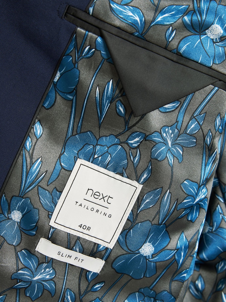 Helderblauw - Slim Fit - Kostuum met twee knopen: colbert - Image 10 of 11