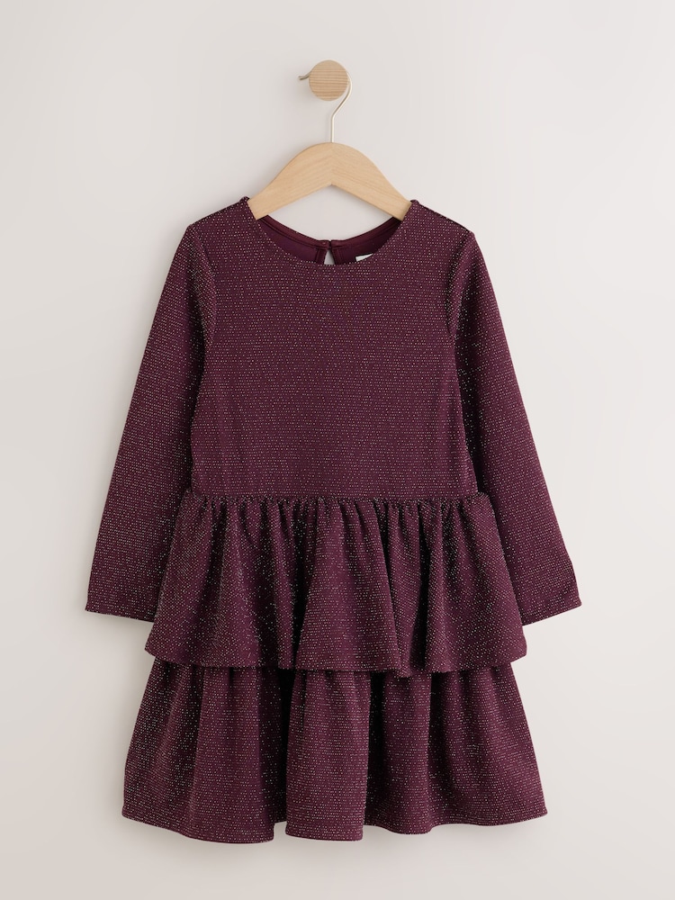 Burgundy Red Rara Dress (3-16yrs) - Image 1 of 4 Burgundy Red Rara Dress (3-16yrs) - Image 1 of 4