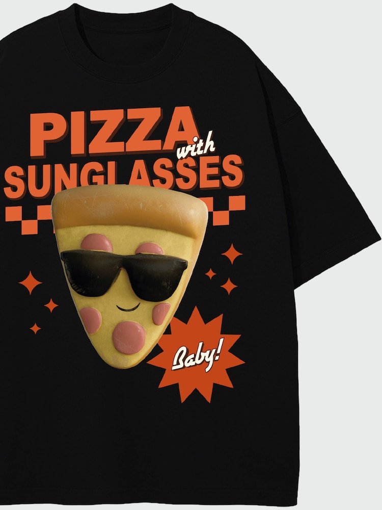 Tricou Rags & Rascals Disney Toy Story Pizza cu ochelari de soare - Imaginea 2 din 3